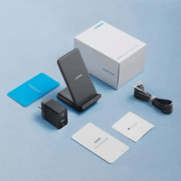 انكر باورويف حامل شاحن لاسلكي سريع - أسود-رصاصى