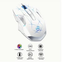 فأرة الألعاب اللاسلكية HXSJ 2.4G هي فأرة حديثة ومب...