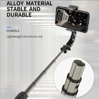 مثبت جيمبال Q08 للهواتف الذكية مع عصا سيلفي بلوتوث...