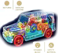 لعبة سيارة جيب الدوارة بالتصميم الشفاف ودوران 360...