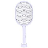 مضرب البعوض الكهربائي القابل لإعادة الشحن مع ضوء ا...