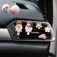 حامل معطر للسيارة مشبك منفذ التكييف على شكل دمى لط...