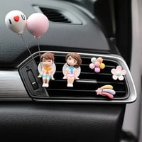 حامل معطر للسيارة مشبك منفذ التكييف على شكل دمى لط...