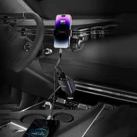 شاحن سيارة Porodo بقوة 105 واط مع كابل قابل للسحب...