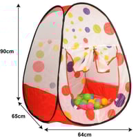 خيمة اللعب القابلة للطي مع 50 كرة ملونة مميزة , بي...