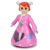 دمية الأميرة الراقصة مع أضواء الليد والموسيقى للأط...