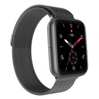 ساعة FT6 الذكية - سوار معدني وسوار مطاطي إضافي