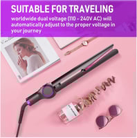 مكواة فرد وتجعيد الشعر 2 في 1