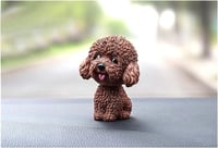 مجسم الكلاب المرحة بالراس الهزاز لتزيين التابلوه أ...