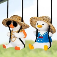 اكسسوارات مرآة السيارة أرجوحة أشكال متنوعة بطة صغي...