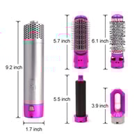 مجموعة تصفيف الشعر و تجعيده 5في 1 , مزود ب 5 رؤوس...