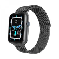 ساعة FT6 الذكية - سوار معدني وسوار مطاطي إضافي