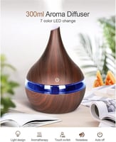 جهاز ترطيب الهواء خشبي بمنفذ USB