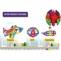 لعبة تركيب اشكال مغناطيسية للاطفال 68 قطعة