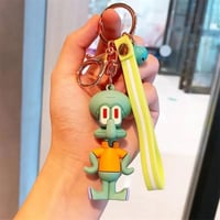 سلسلة مفاتيح شكل سبونج بوب و اصدقاء البحر مع حلقة...