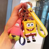 سلسلة مفاتيح شكل سبونج بوب و اصدقاء البحر مع حلقة...