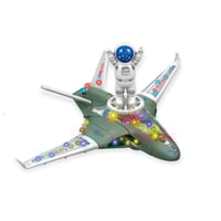 طائرة روبوت مع شخصية رجل الفضاء دوارة 360 درجة مع...