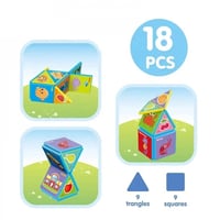 لعبة تركيب الكروت المغناطيسية 18 كرت محبب للأطفال