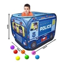 خيمة و مساحة لعب أطفال على شكل سيارة شرطة قابة لطي...