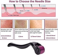أداة تنشيط الجلد ديرما رول 540 إبرة دقيقة من التيت...