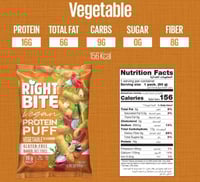 شيبس باف بروتين،خضار!،16ج بروتين مناسب للتنشيف-Rig...