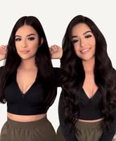 كلبسات مخفي ناعم /ويفي/ كيرلي/ درجة 1C# بني داكن