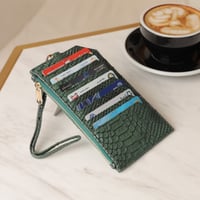 حامل جوال و كروت | أخضر غامق