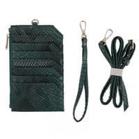 حامل جوال و كروت | أخضر غامق