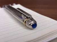 قلم لون فضي جامبو مستوحى من مونت بلانك