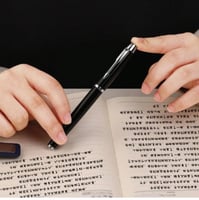 قلم جاف لون اسود ثقيل مستوحى من مونت بلانك