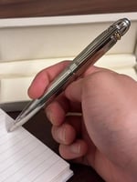 قلم لون فضي جامبو مستوحى من مونت بلانك