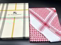 شماغ بربري احمر فاتح لون خاص الجديد 2025