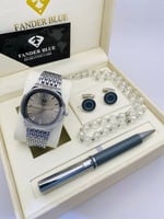 طقم ساعة وقلم وكبك وسبحة فاندر بلو 2024 - 2