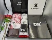 بكج شماغ شانيل+ قماش +بوك +تغليف فاخر +كرت اهداء