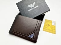 محفظة جلد جورجيو ارمني بني