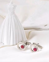 كبك فضي شكل دائري