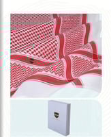 شماغ فرانشيسكو دانتي أحمر ايطالي اصلي 2025