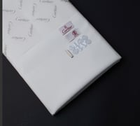 قماش كارتير صيفي ابيض او كريمي رسمي واقف