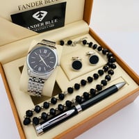 طقم ساعة وقلم وكبك وسبحة فاندر بلو 2024 - 2