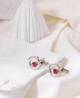 كبك فضي شكل دائري