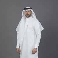 شماغ البسام البصمة البيضاء انجليزي خليه