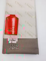 قماش كارتير صيفي لون بيج غامق على رمادي 2026-001