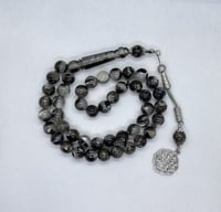 سبحه بكلايت رمادي مدموج بالأسود