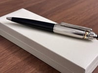 قلم لون فضي على اسود جامبو مستوحى من مونت بلانك