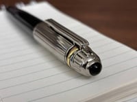 قلم لون فضي على اسود جامبو مستوحى من مونت بلانك