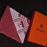 شماغ اجنر احمر غامق شبابي 2025