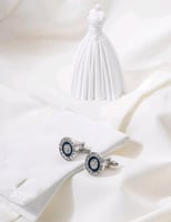 كبك فضي شكل دائري