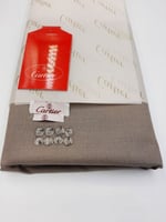 قماش كارتير صيفي لون بيج غامق على رمادي 2026-001