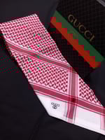 شماغ قوتشي كلاسيك 2025 الجديد احمر غامق