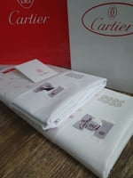 قطعتين قماش كارتير صيفي ابيض و كريمي